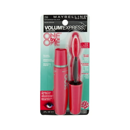 Maybelline New York Volum'Express 256 Brownish Black Mascara, 0.3 FL OZ