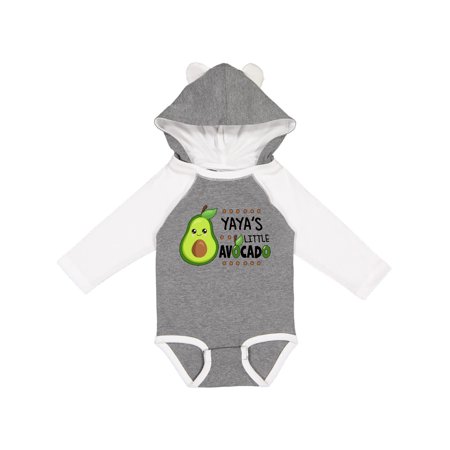 

Inktastic Yaya s Little Avocado with Cute Baby Avocado Gift Baby Boy or Baby Girl Long Sleeve Bodysuit