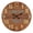 Brown, variant on Taran Designs Keaton Solid Wood Wall Clock in Brown Multicolor