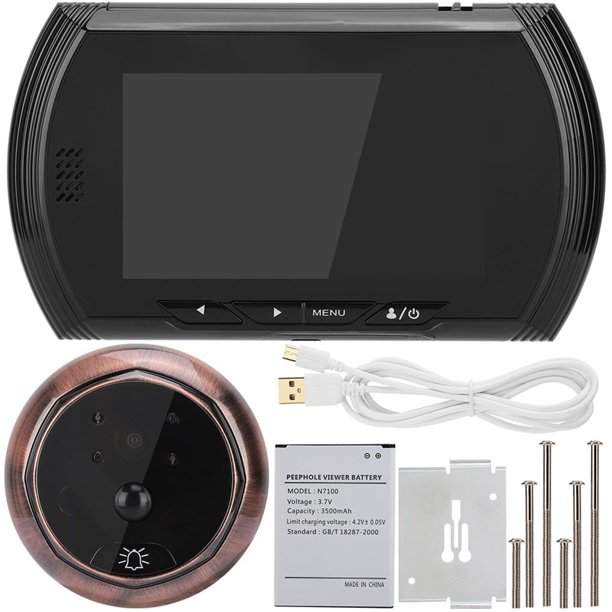 Hd Pantalla Visor De Puerta Inteligente Cámara Video Timbre Kit Home Security 4.3In Methold AF000485-00