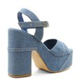 thumbnail image 3 of Sandalia con tacón Exterior Textil Color Azul Para Mujer De RBCOLLECTION, 3 of 3