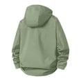 thumbnail image 4 of Rexolia Men’s Waterproof Rain Jacket Hooded Lightweight Breathable Packable Outdoor Hiking Green L, 4 of 6