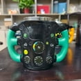 thumbnail image 2 of Automobile Steering Wheel Mug – Resin & Stainless Steel Racing-Themed Coffee Cup (Novelty Gift for Car Enthusiasts), 2 of 8
