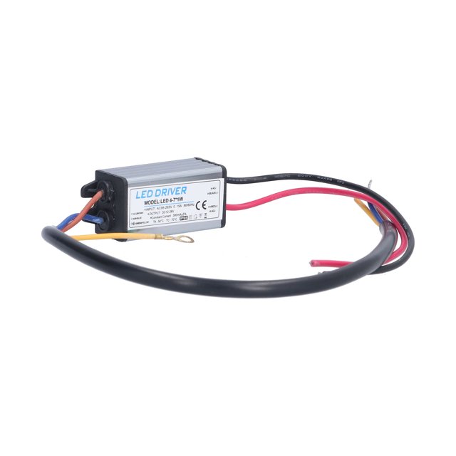 Controlador De Luz LED, Carcasa De Aluminio Resistente A La Intemperie Transformador LED Seguro De 300 MA CA 95-265 V A CC 12-26 V Amplia Aplicación Protección IP65 Para