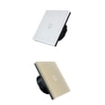 thumbnail image 1 of Interruptor de pared de pantalla táctil de lámpara de panel de cristal estándar de 2 piezas de 1 vía Yuyangstore Interruptor de pantalla táctil, 1 of 8