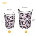 thumbnail image 3 of Balery Lilies Flowers Cesta de ropa redonda con asas, impermeable, independiente, para ropa, juguetes, dormitorio y familia-Medium, 3 of 6