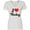 AA-White, variant on Inktastic I Love Hockey Women's V-Neck T-Shirt