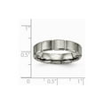 thumbnail image 6 of Titanium Brushed/Polished Grooved Ring Size: 8; for Adults and Teens; for Women and Men, 6 of 6