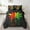 Black Red Yellow Green, variant on Erosebridal Watercolor Cannabis Bedding Twin Size, Colorful Marijuana Bedding Accessories, Lightweight 7pcs