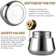 thumbnail image 5 of Stainless Steel Espresso Moka Pot/Percolator/Coffee Maker for All Stoves, Home and Camping, 5 of 5