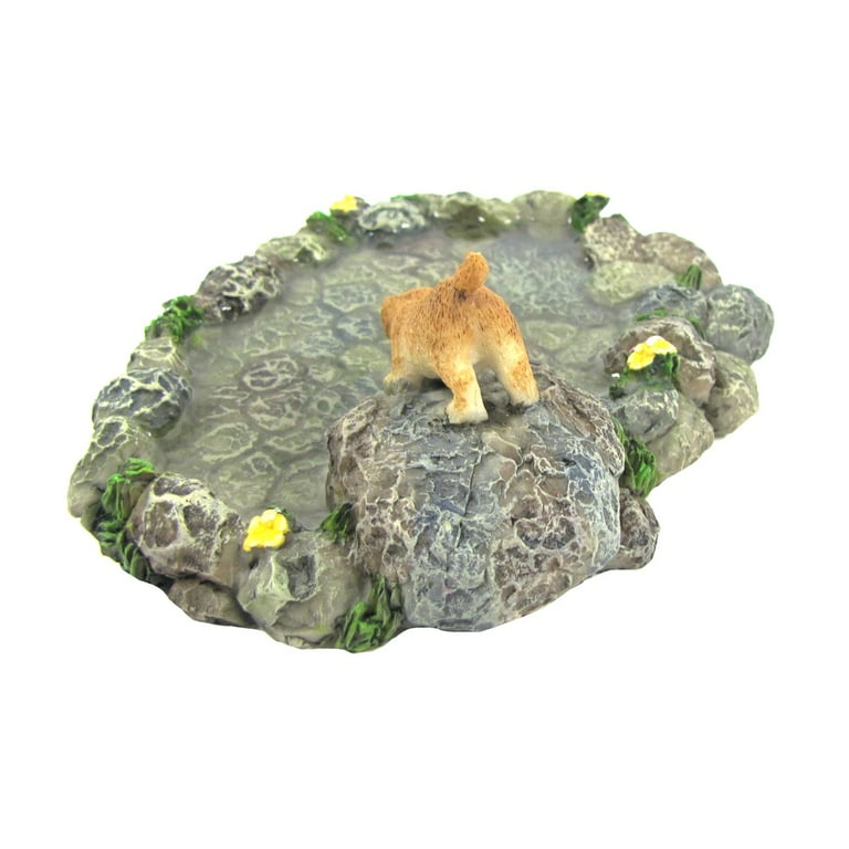 Miniature Stone Pond Turtle Dog Fairy Garden Ornament Dollhouse Decor Accessory Miniature Stone Pond Turtle Dog Fairy Garden Ornament Dollhouse Decor Accessory