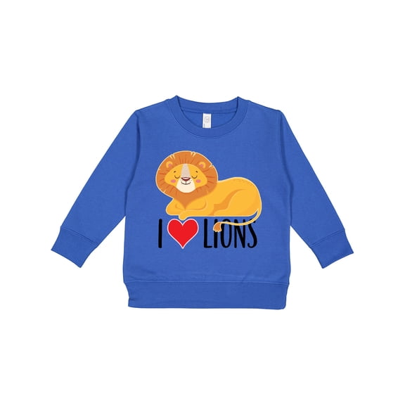 Inktastic I Love Lions Toddler Sweatshirt