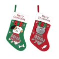 thumbnail image 2 of Medias navideñas decoradas con bonitos dibujos de gatitos y cachorros, calcetines navideños, bolsas de regalo, colgantes de Navidad, 37x23cm, 2 of 4
