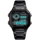 thumbnail image 1 of PASOY Relojes digitales multifunción para hombre, cronómetro con alarma de 2 horas, cuenta regresiva, retroiluminación, reloj resistente al agua (negro), 1 of 1
