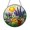 Acrylic 3.5 Inch, variant on Wildflower Sunburst Stained Glass Suncatcher Window Hanging Decor