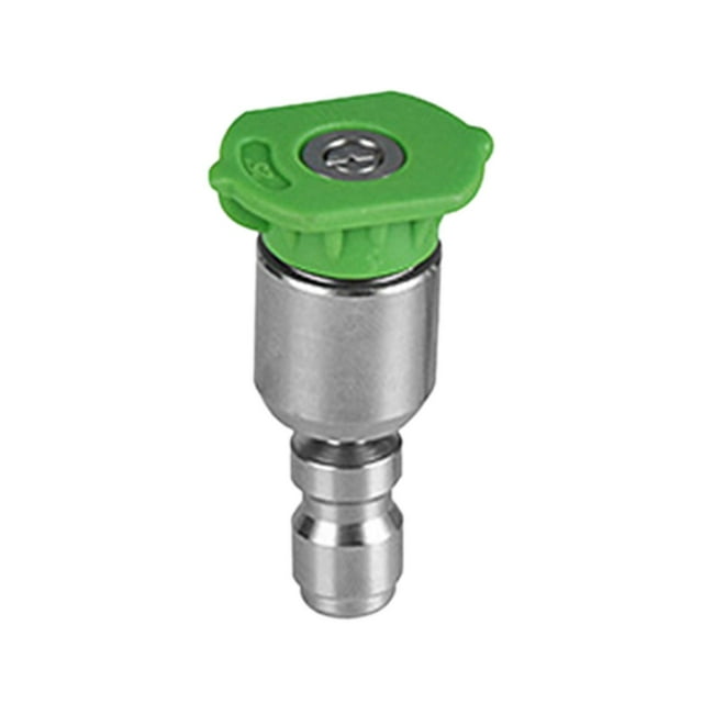 DYNWAVECA Spray Nozzle Tips Power Washer Attachments Long Range Nozzle Multiple Spray Degrees 4000 PSI 1/4 inch Quick Connection for Cleaning Brick Green 25 degree