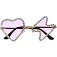 thumbnail image 1 of Funky Decorative Sunglasses Designed For Men And Women Perfect For Travelling And Driving With 1 Pair Violet Functional Use, 1 of 4