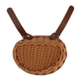 thumbnail image 3 of Mosiee Classic Retro Design Bicycle Basket With Easy To Attach Faux Leather Strap, 3 of 9