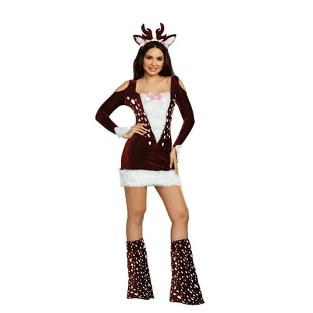 Dreamgirl Women's Cute Deer Me! Animal Costume Dress