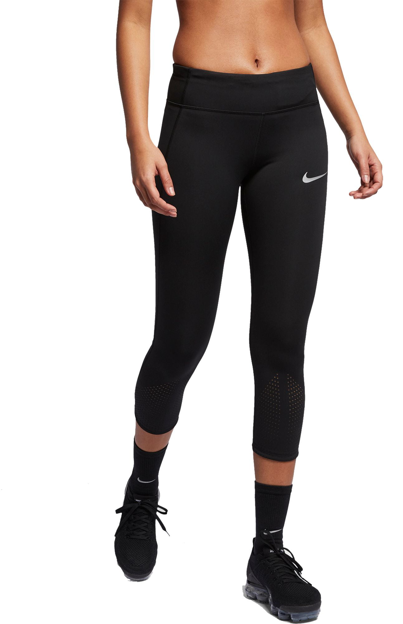 uitglijden band Dalset Women's Nike Epic Lux Running Cropped Leggings, Black, S - Walmart.com