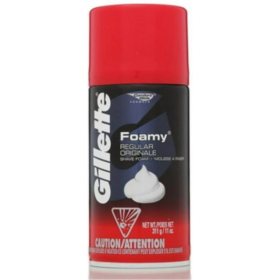 Gillette Foamy Shave Foam Regular 11 oz (Pack of 3)