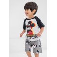 thumbnail image 2 of Disney Mickey Mouse Infant Baby Boys T-Shirt and French Terry Shorts Outfit Set Infant to Little Kid, 2 of 5