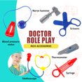 thumbnail image 3 of Doctor rol juego de disfraces traje de vestir con múltiples herramientas Juegos para niños Equipo educativo ropa de cosplay para niñas para niños Inevent FN001549-00, 3 of 7