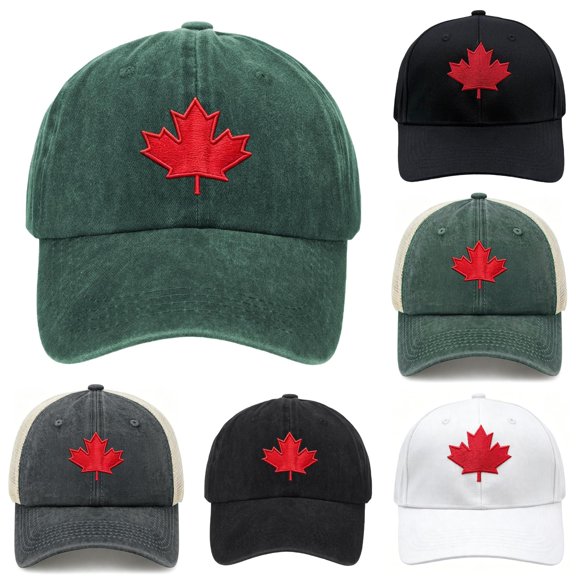 XIAOCHA Leaf Graphic Baseball Cap for Men Breathable Outdoor Farm Dad Hat Sport Trucker Hat,B