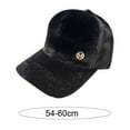 thumbnail image 6 of Eoperou Peaked Cap Adjustable Fleece Solid Color Plush Long Brim Warm Washable Hip-hop Style Baseball Hat for Daily Wear, 6 of 8