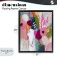 thumbnail image 4 of Stupell Industries Modern Paint Drip Blooms Cascade Black Floating Frame Canvas Art, 17 x 21, by Riley B, 4 of 8