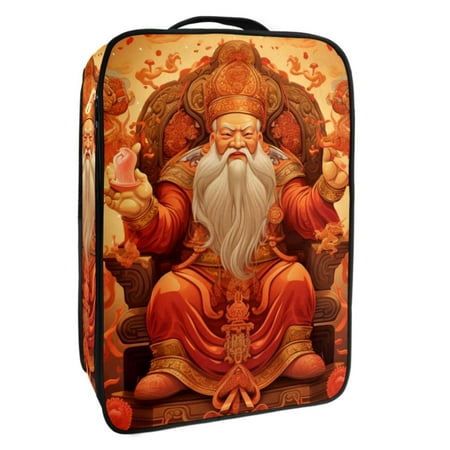 

God of Wealth Polyester Shoe Box Organizer - Space-Saving Storage Solution for 9x12in Shoes
