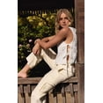 thumbnail image 4 of Tank Tops for Women Y2K Sleeveless Square Neck Tie Up Cropped Vest Summer Chic Going Out Blouse White L, 4 of 9