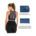 thumbnail image 5 of LELINTA Women's Seamless High Impact Support Sports Bra Seamless Mesh Racerback Sports Bra Workout Yoga Bra, 5 of 9
