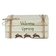 thumbnail image 2 of VHC Brands Welcome Spring Faux Book Stack 2.5x6x4, Easter/Spring Decor, Dining Room Entry Living Room Figurine, Painted, Spring In Bloom Collection, Rectangle 2.5x6, Welcome Spring Bunnies, Creme, 2 of 3