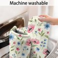 thumbnail image 5 of Pioneer Flower Floral Print Pattern Bathroom Rugs Mat, Non Slip Microfiber Bathroom Rug with Rubber Backing, Soft Mats for Bathroom Floor Tub Shower, 17"x47", 5 of 5