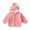 A01 Pink, variant on Girls Fleece Lined Winter Coats Long Sleeve Zip Up Hooded Outerwear Cute Bunny Print Jacket with Ears Pink,1-2 Years