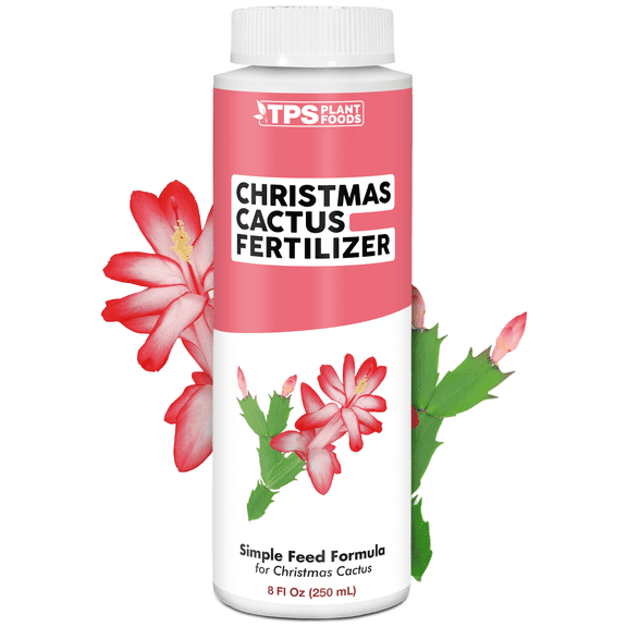 TPS NUTRIENTS Christmas Cactus Fertilizer for All Christmas Cacti and Schlumbergera Cacti, Liquid Plant Food 8 oz (250mL)
