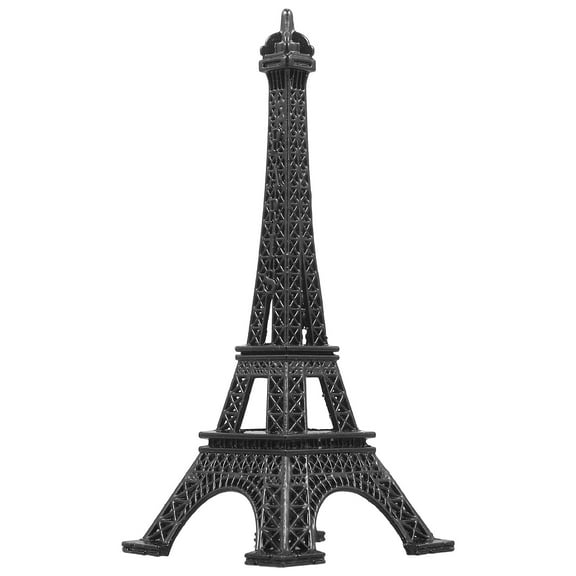 NICEXMAS Eiffel Tower Model Black Metal Home Decor Accents Photography Prop 1Set