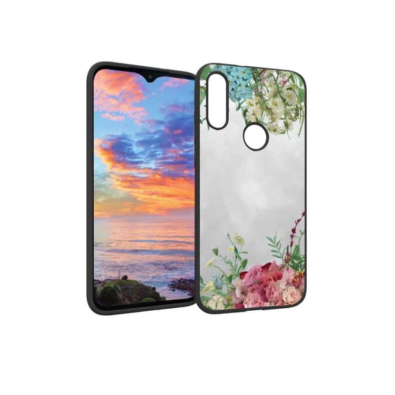 Compatible with Moto E 2020 Phone Case, Flowers-11 Case Men Women, Flexible Silicone Shockproof Case for Moto E 2020