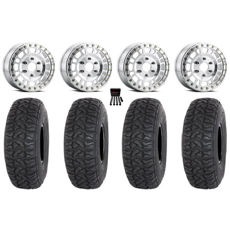 Method 412 Beadlock 15 Wheels Machined 32 Chicane LT Tires Can-Am Maverick R