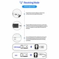 thumbnail image 4 of Bluetooth 5.0 Transmitter Receiver 4-in-1  HiFi Wireless Audio Adapter  3.5mm Bluetooth Assisted Adapter for Car TV Headset PC Home Stereo  USB Power, 4 of 9