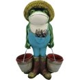 thumbnail image 1 of Statue de Fée de Jardin Frog Pot de Fleurs en Résine pour Pelouse, 1 of 5