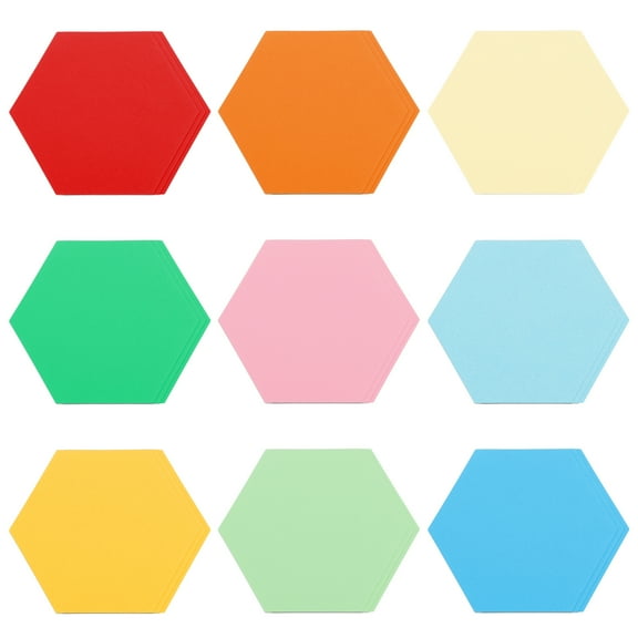 27 Pack Hexagon Cutouts Paper Bulletin Board Decorations for Teachers DIY Craft