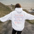 thumbnail image 2 of zaveiop God Is within Her She Will Not Fall Hoodie Christian Hoodies for Women Bible Verse Sweatshirt Pullover Top (White, 3XL), 2 of 5