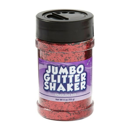 Kids Craft 4 oz Glitter Shaker, Red