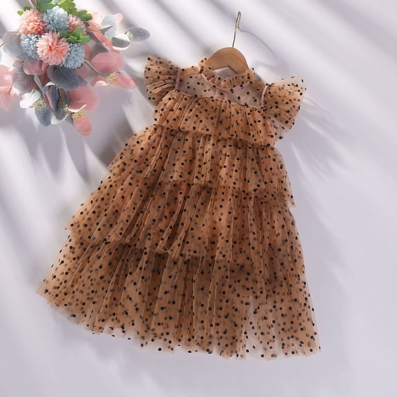 Toddler Dress Trendy Fashion Beautiful Pretty Mesh Tulle for Dance Comfortable Fashion Dress Set