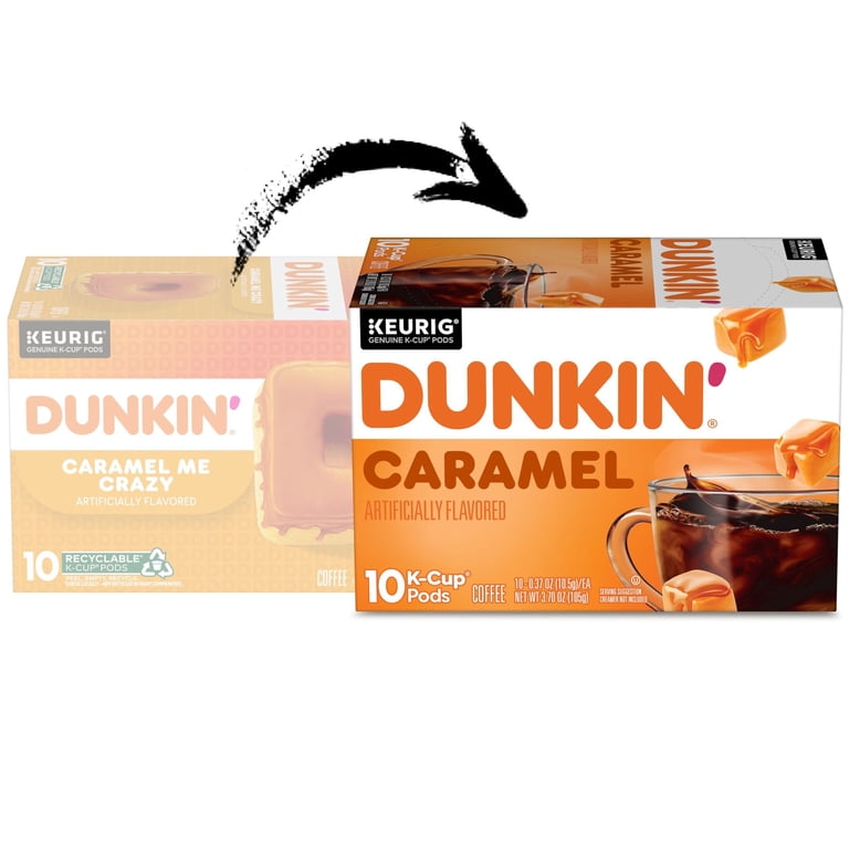 Dunkin', Coffee, 10 ct, Caramel Me Crazy flavored K-Cup Pods