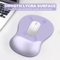 thumbnail image 3 of Set de Pad para Ratón y Reposa Muñecas para Teclado G JGOO Ergonómico Morado, 3 of 7