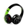 thumbnail image 2 of Auriculares Bluetooth sobre la oreja auriculares inalámbricos estéreo orejeras de cuero suave micrófono incorporado para PC/teléfonos móviles/tv, 2 of 2