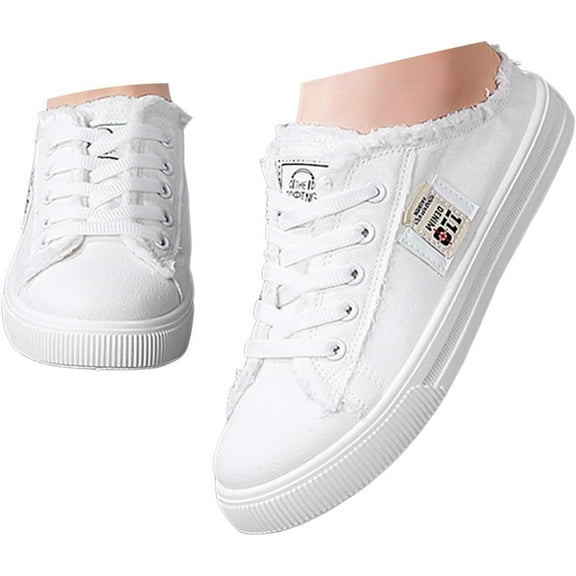 Women's Breathable Canvas shoes – Lightweight Walking Shoes, Lace-Up Design for Casual